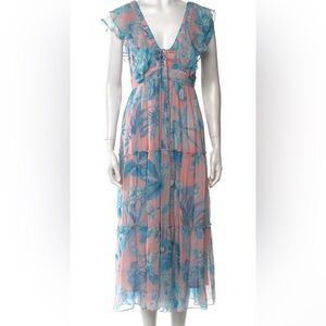 Hemant & Nandita Long Dress Pink